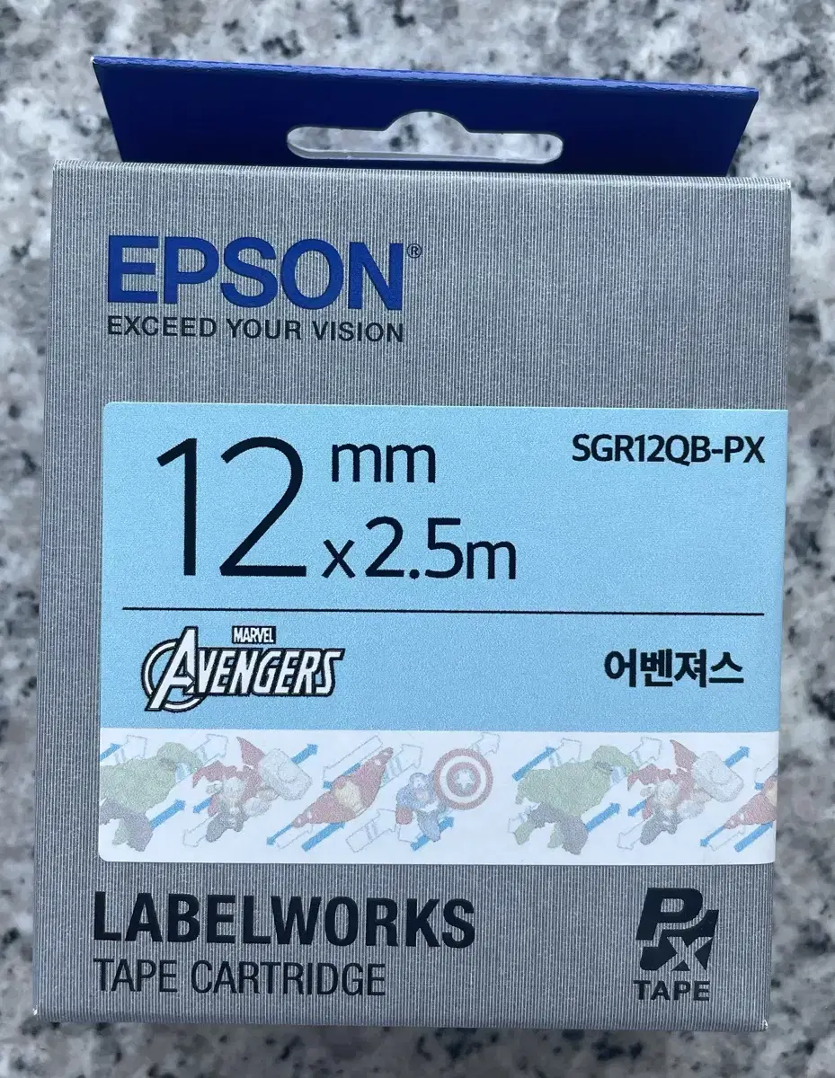 엡손라벨지 12mm 어벤져스